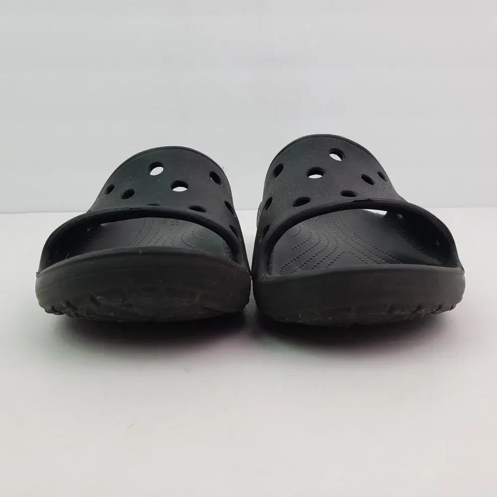 Crocs Classic Slide Youth Size 4Y Black Slip On Comfort Slide Sandals